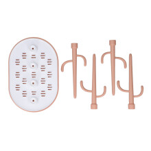 Babyflaschen-Trockner Rack Pink | Abnehmbar, Platzsparend, Einfaches Ablaufen