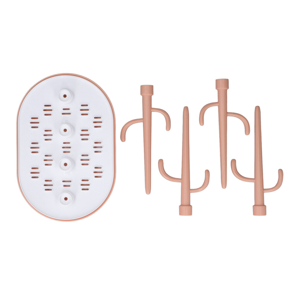 Baby Bottle Drying Rack Pink | Detachable, Space-Saving, Slip-Resistant Stand