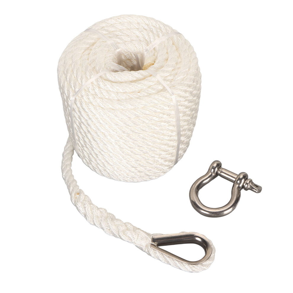 75Ft Nylon Boat Dock Lines Double Braid 1565 Lbs Breaking Force Mooring Rope 3121336345751