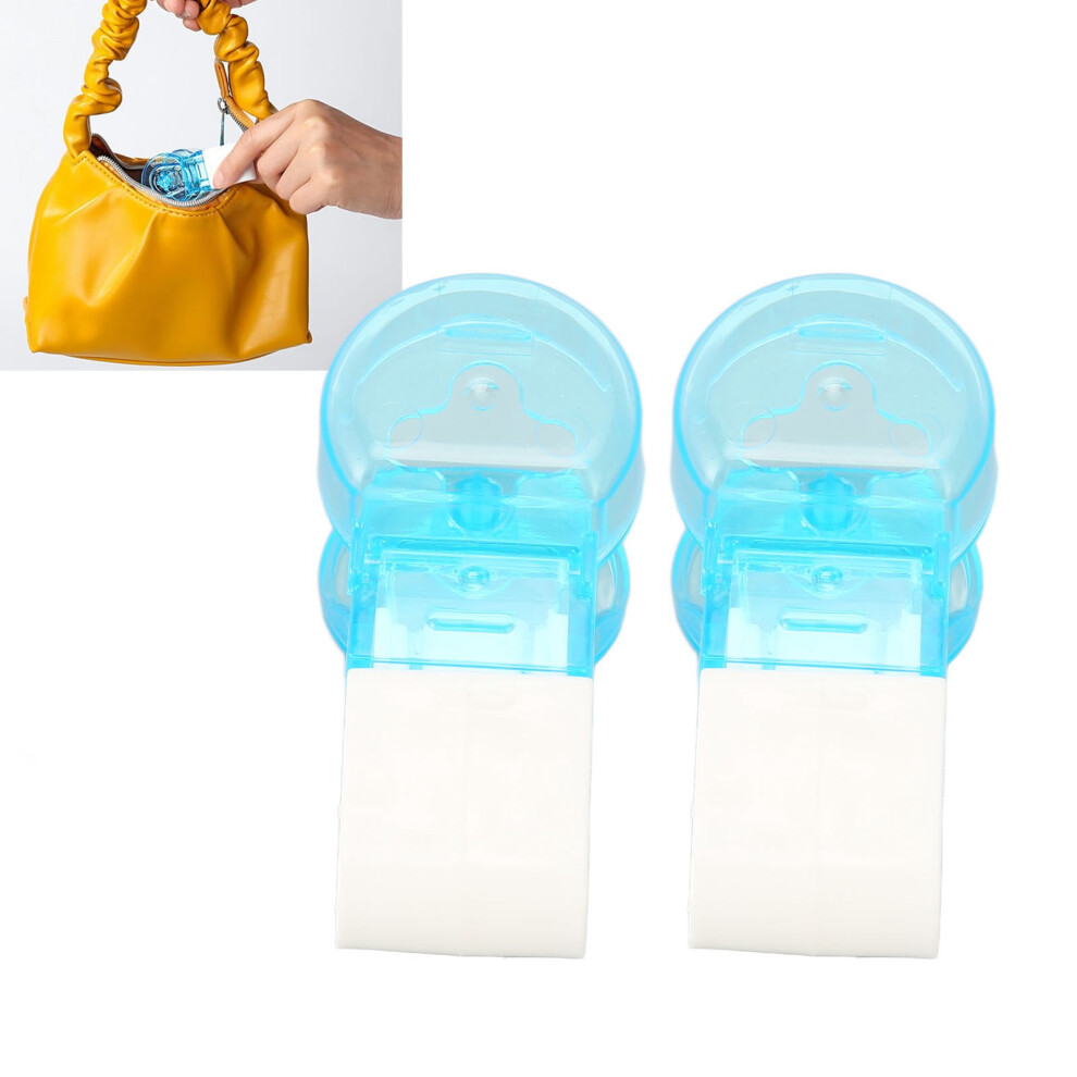 2pcs Portable Plastic Medicine Taker - Blue, 2.7x3.8x8cm