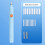 Electric Eraser, Adjustable Length, Blue, AAA Battery Powered, 20 Refills 8