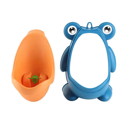 Blue Kids Wall Urinal with Fun Rotating Target Ages 0-8 Years 1