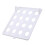 Clothes Organizer Tray PP Folding Storage Shelf White, 105g 11