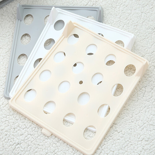 Clothes Organizer Tray PP Folding Storage Shelf White, 105g 2