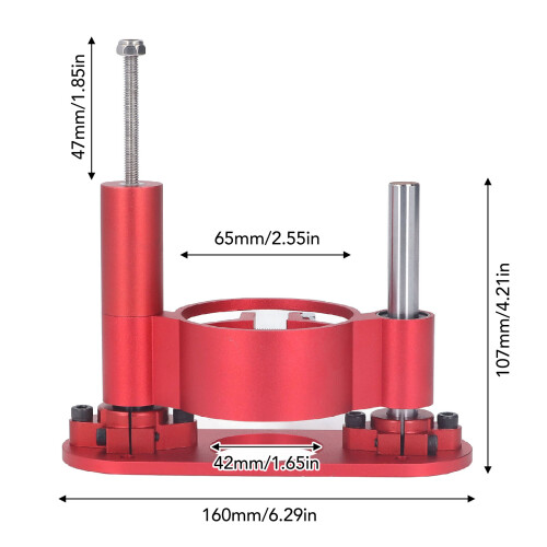 Router Lift Base Aluminum Alloy 47mm height for S8-2 Workbench 1