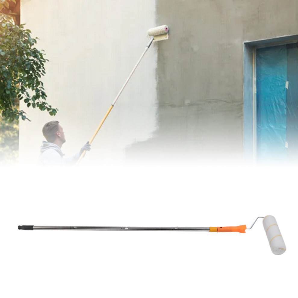 Telescopic 3.9Ft Extension Pole Paint Roller Kit With 9In Brush For Comfort 9451336352041