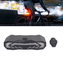 Smart Bike Tail Light with Turn Signal Brake Alarm Remote, IP65, 1500mAh