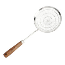 Stainless Steel Strainer Spoon 10.4x7.1in Long Wooden Handle
