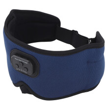 Bluetooth 5.2 Schlafkopfhörer Kabellose 3D-Schlafbrille Musik-Kopfhörer für Seitenschläfer mit 20 weißem Rauschen Timer Blau