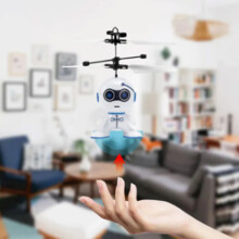 Flying Robot Induction RC Toy for Boys & Girls, Plastic, 70g