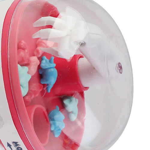 Kids Mini Doll Grabber Machine Toy, Electric Dinosaur, Red Plastic 2