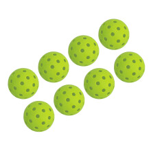 12 Stück 74mm 40 Löcher Pickleballs PE Kunststoff Hochelastisch Outdoor Lochbälle Grün