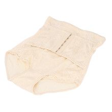 Postpartumberau für Frauen, mittelhohe Taille, 2-lagiger Haken- und Ösenverschluss, atmungsaktiv, C-Bereich Slip für Mütter, hautfarben, Gr