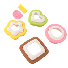 10 Stück Sandwich Schneidemesser Set Abnehmbarer Blume Herz Runde Form Backen Toast Kekse Förmchen für die Küche