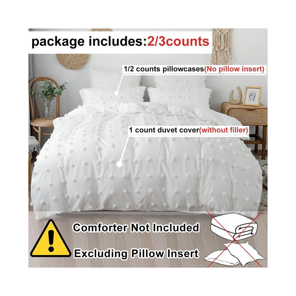 (Solid, EU-Double:1Duvet Cover+2Pillowcases) Ballpoint Decor Duvet Cover Set, 2/3 Counts/set Including 1 Count Duvet Cover & 1/2 Counts Pillowcase wit-image-OPC-PJDYGGB-NEW
