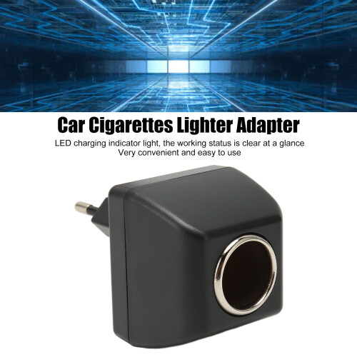 AC zu 12V DC Auto-Netzadapter LED-Lichtanzeige Zigarettenanzünder-Adapter 2