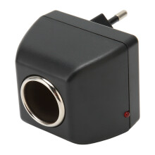 AC zu 12V DC Auto-Netzadapter LED-Lichtanzeige Zigarettenanzünder-Adapter
