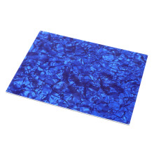 Gitarrenpickguard PVC Celluloid Tragbares Elektrischer Bass Kratzschutz Rückplatte Blau Perle