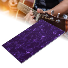 Guitar Pickguard PVC Celluloid Tragflächenabdeckung Tragflächenplate Rückplatte Blatt Lila Perlmut