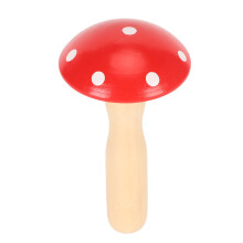 Detachable Wooden Darning Mushroom for Sewing and Clothing Repairs with Needle