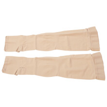 3XL Beige Toeless Compression Stockings 23-32mmHg Thigh High