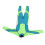 Kids Wetsuit Green Long Sleeve 2.5MM Warm Keeping 8