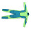 Kids Wetsuit Green Long Sleeve 2.5MM Warm Keeping 3