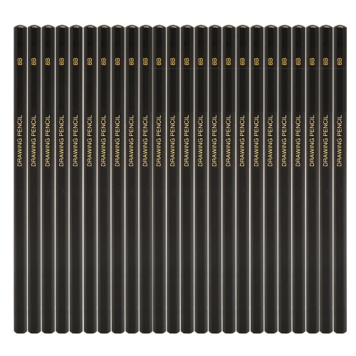 24Pcs Sketch Pencils Graphite Hexagonal Barrel