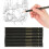24Pcs Sketch Pencils Graphite Hexagonal Barrel 12