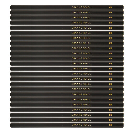 24Pcs Sketch Pencils Graphite Hexagonal Barrel 2
