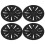 4 Pcs 19 Inch Wheel Hub Cap Matte Black Wheel 6