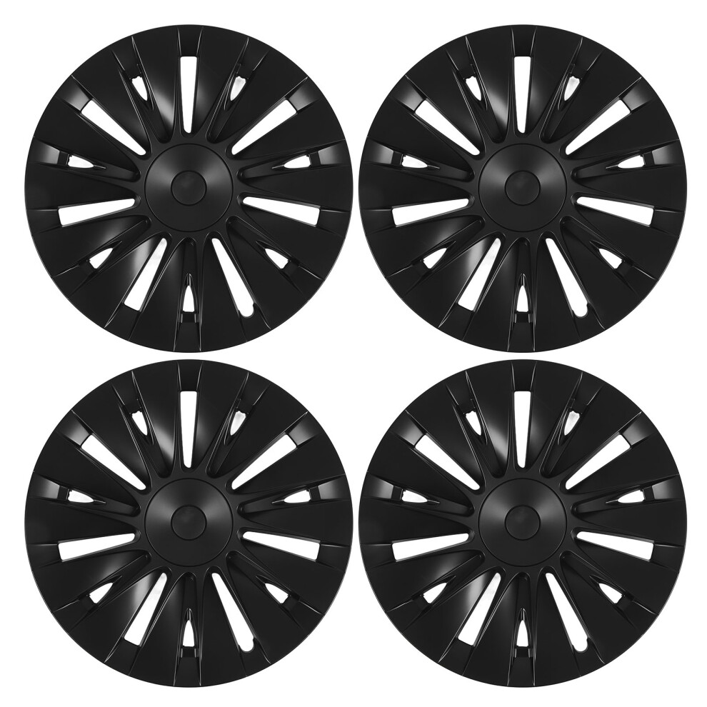 4 Pcs 19 Inch Wheel Hub Cap Matte Wheel Black 9121376256936