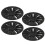 4 Pcs 19 Inch Wheel Hub Cap Matte Black Wheel 10