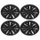 4 Pcs 19 Inch Wheel Hub Cap Matte Black Wheel 2