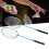 LEIJIAER Badminton Racket Offensive Iron Alloy 12