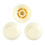 3Pcs Guitar Control Knob Set Ivory White Plastic Volume & Tone Replacement Kit 10
