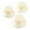 3Pcs Guitar Control Knob Set Ivory White Plastic Volume & Tone Replacement Kit 1