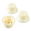 3Pcs Guitar Control Knob Set Ivory White Plastic Volume & Tone Replacement Kit 15