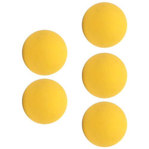 Set aus 5 Gummibällen 6cm Gelb
