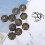 30Pcs Upholstery Nail Retro Flower Shape Cyan 13