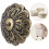 30Pcs Upholstery Nail Retro Flower Shape Cyan 4