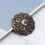 30Pcs Upholstery Nail Retro Flower Shape Cyan 14