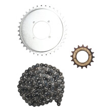 114 Link Drive Chain 410 Kettenrad 16-Zahn Kettenradset für Roller Motorräder Fahrräder