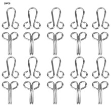 10 Pcs Fur Coat Hook Fasteners Sew for Over Coat