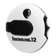 Golf Score Zähler Cap Clip Handschuh Clip Ein-Knopf Nullstellung Golf Zubehör Wettkampf-Zähler Weiß und Schwarz
