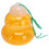 2 Pack Orange Gourd-Shaped Wasp Traps for Gardens and Patios 16