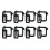 16Pcs Truck Bed Cap Topper Mount Clamps Camper 4