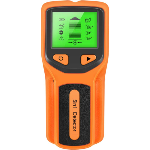 (Yellow) Stud Finder Wall Scanner, 5 in 1 Electronic Stud with LCD Display for Wood Metal and AC Wire Detection