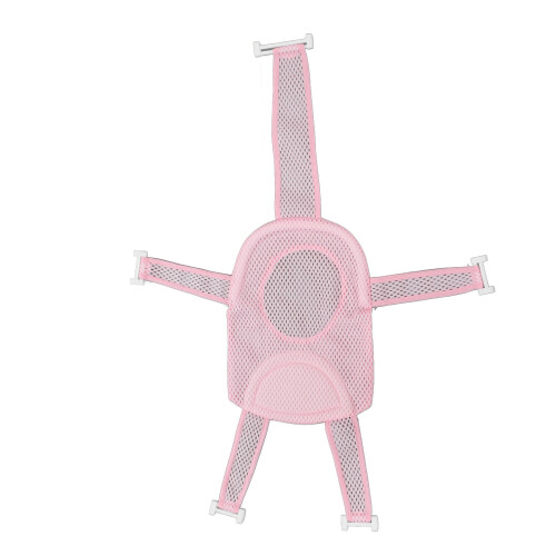 Baby Pink Bath Seat Support Net - Adjustable, Breathable Mesh, Skid Proof 1