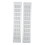 Air Vent Aluminium Alloy Rectangular Vent Plate 80x400mm for Cabinets & Closets 3